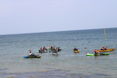 Warten, bis alle auf dem Wasser sind