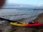 Am Strand von Dranske richtung Bug !